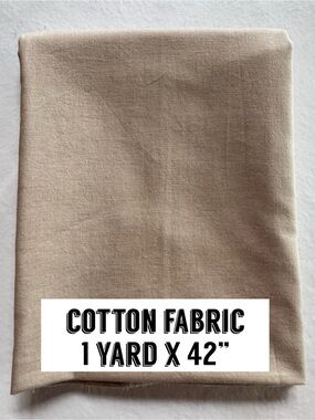Cotton Fabric Lightweight Tan (36” x 42”)